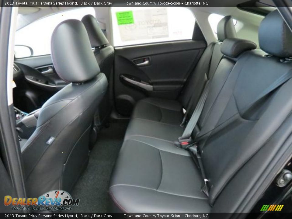 Rear Seat of 2013 Toyota Prius Persona Series Hybrid Photo #6