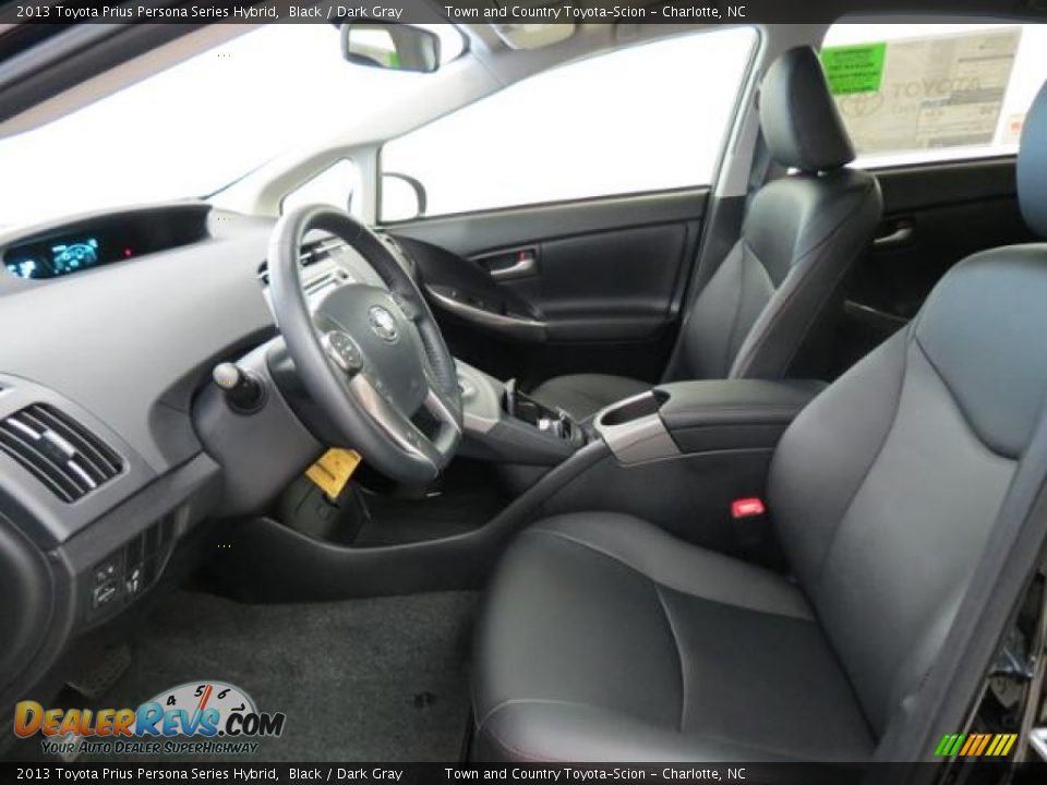 Dark Gray Interior - 2013 Toyota Prius Persona Series Hybrid Photo #8