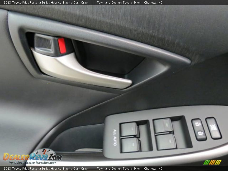 2013 Toyota Prius Persona Series Hybrid Black / Dark Gray Photo #10