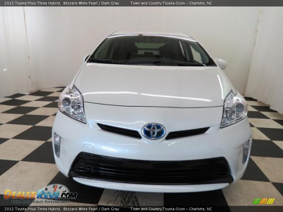 2013 Toyota Prius Three Hybrid Blizzard White Pearl / Dark Gray Photo #2