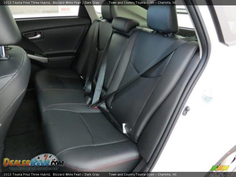 2013 Toyota Prius Three Hybrid Blizzard White Pearl / Dark Gray Photo #6