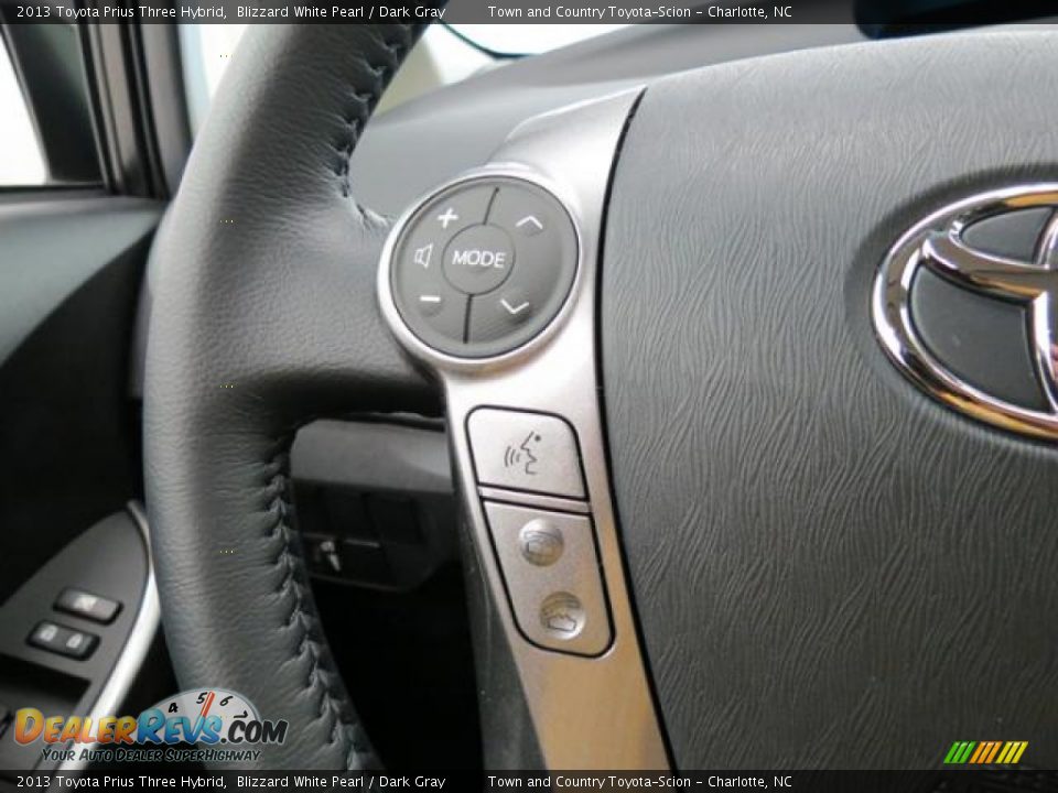 2013 Toyota Prius Three Hybrid Blizzard White Pearl / Dark Gray Photo #13