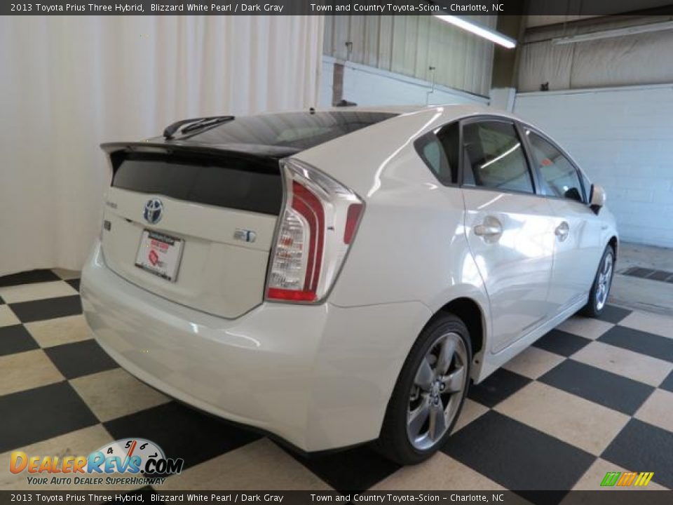 2013 Toyota Prius Three Hybrid Blizzard White Pearl / Dark Gray Photo #17