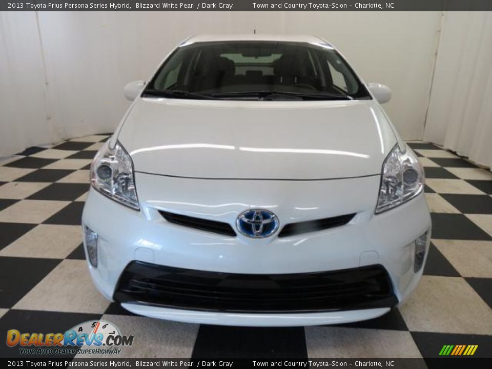 2013 Toyota Prius Persona Series Hybrid Blizzard White Pearl / Dark Gray Photo #2