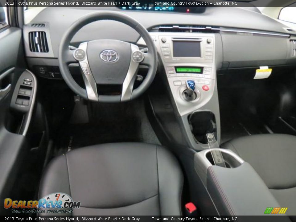 2013 Toyota Prius Persona Series Hybrid Blizzard White Pearl / Dark Gray Photo #5