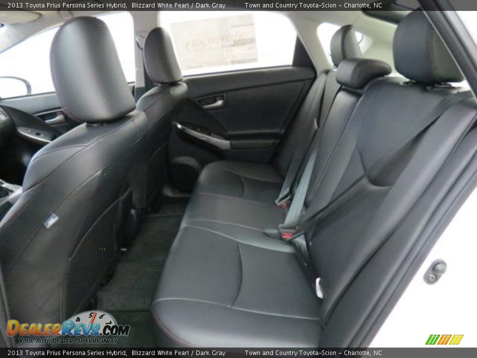 2013 Toyota Prius Persona Series Hybrid Blizzard White Pearl / Dark Gray Photo #6