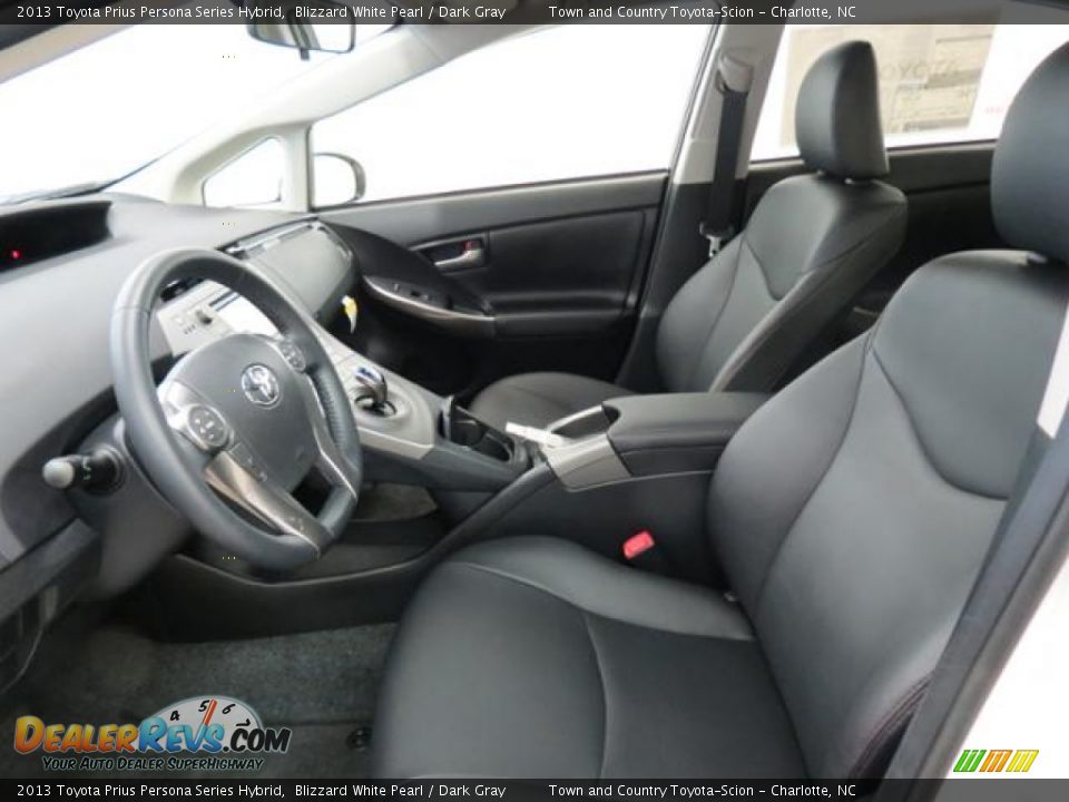 2013 Toyota Prius Persona Series Hybrid Blizzard White Pearl / Dark Gray Photo #8