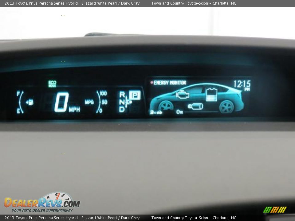 2013 Toyota Prius Persona Series Hybrid Blizzard White Pearl / Dark Gray Photo #11