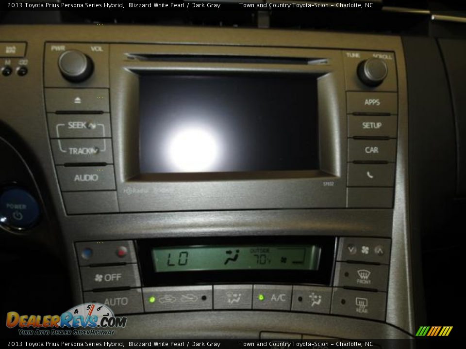 2013 Toyota Prius Persona Series Hybrid Blizzard White Pearl / Dark Gray Photo #12