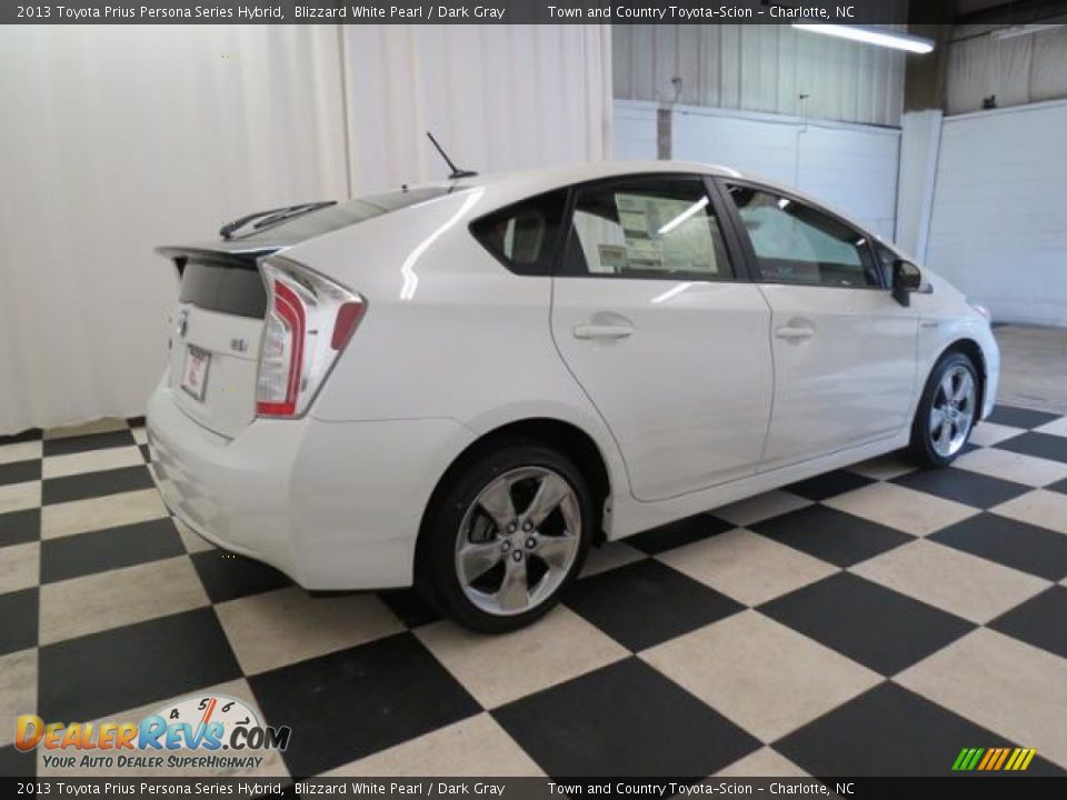 2013 Toyota Prius Persona Series Hybrid Blizzard White Pearl / Dark Gray Photo #17