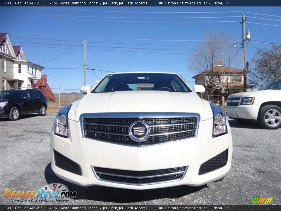 2013 Cadillac ATS 2.5L Luxury White Diamond Tricoat / Jet Black/Jet Black Accents Photo #2