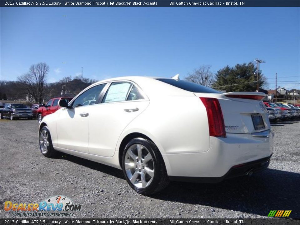 2013 Cadillac ATS 2.5L Luxury White Diamond Tricoat / Jet Black/Jet Black Accents Photo #5