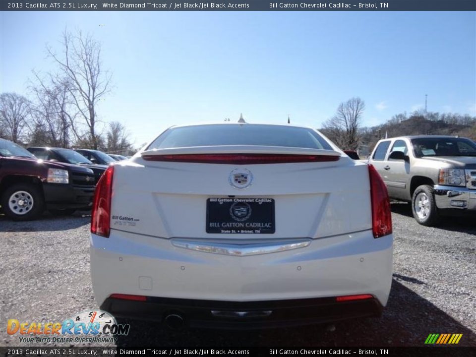 2013 Cadillac ATS 2.5L Luxury White Diamond Tricoat / Jet Black/Jet Black Accents Photo #6