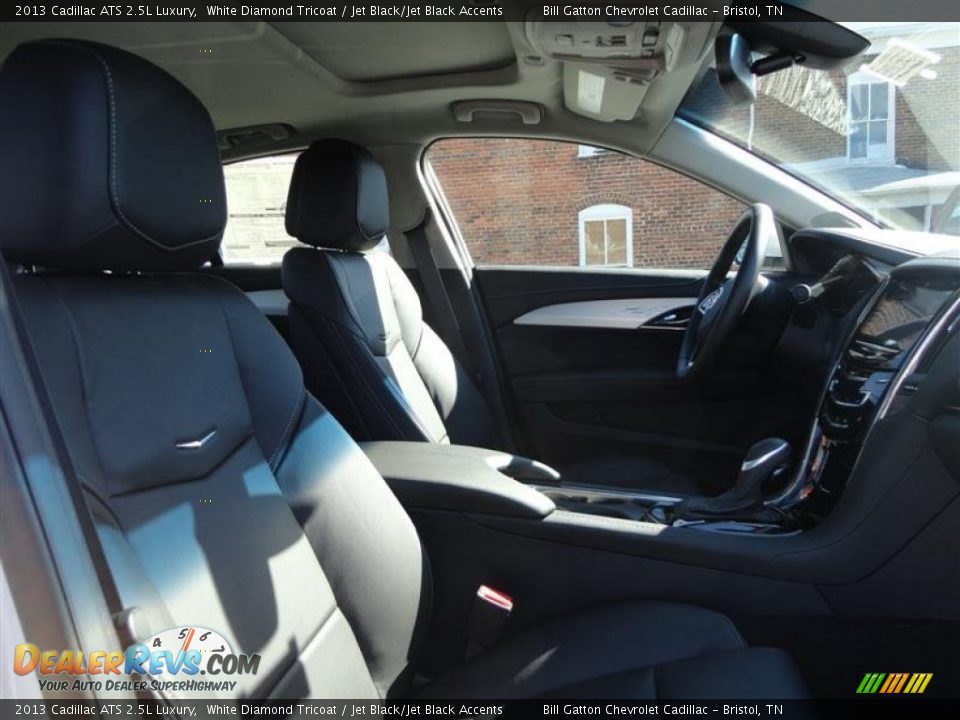 2013 Cadillac ATS 2.5L Luxury White Diamond Tricoat / Jet Black/Jet Black Accents Photo #7