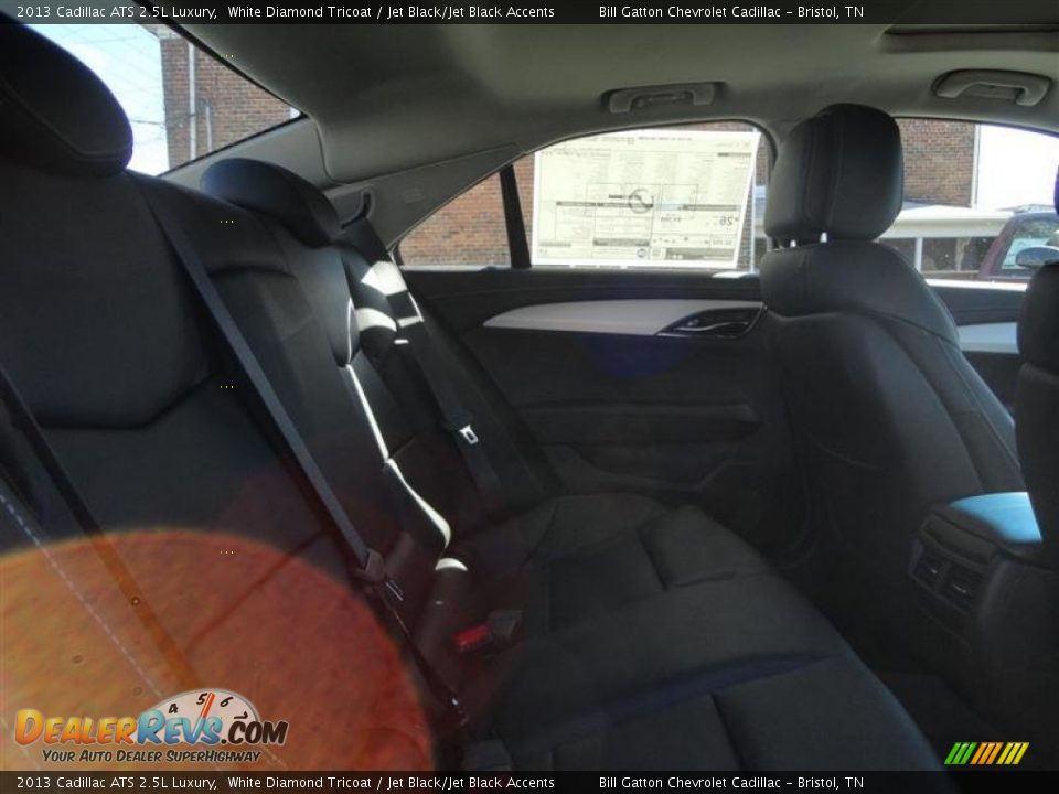 2013 Cadillac ATS 2.5L Luxury White Diamond Tricoat / Jet Black/Jet Black Accents Photo #8