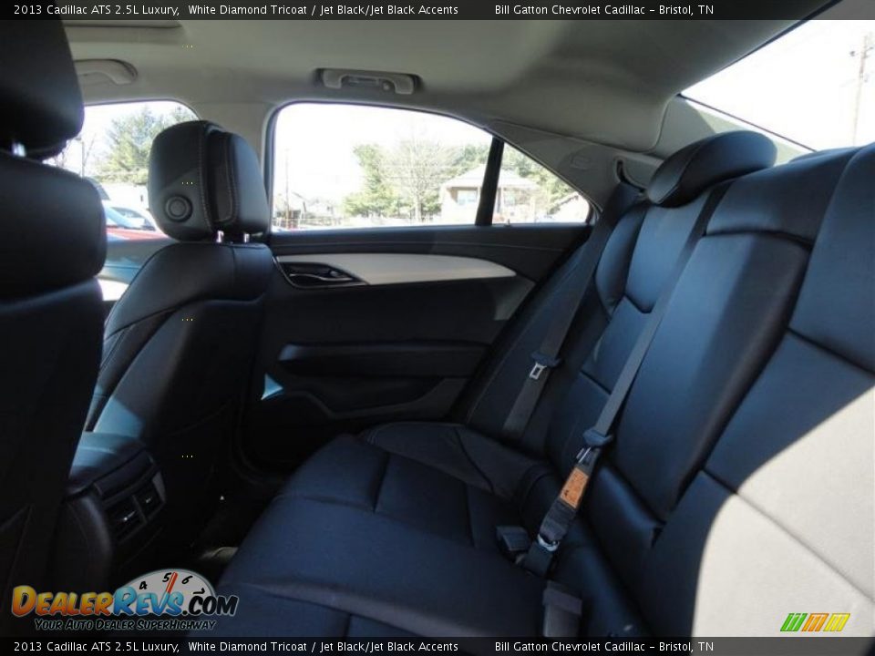 2013 Cadillac ATS 2.5L Luxury White Diamond Tricoat / Jet Black/Jet Black Accents Photo #9