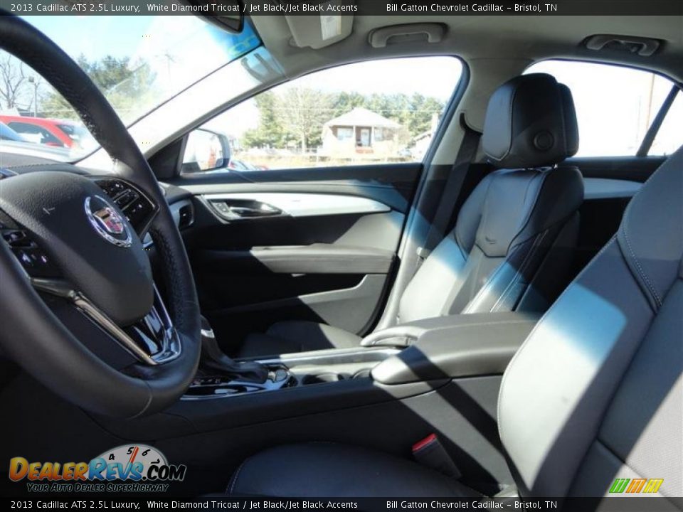 2013 Cadillac ATS 2.5L Luxury White Diamond Tricoat / Jet Black/Jet Black Accents Photo #10