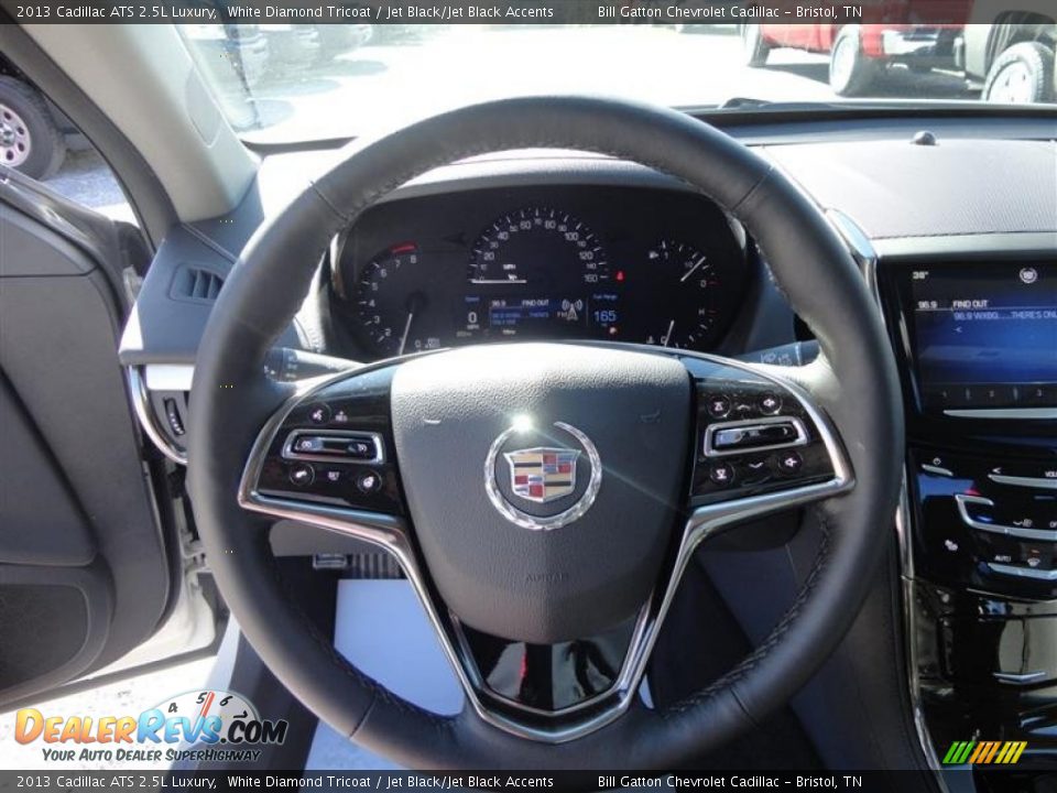 2013 Cadillac ATS 2.5L Luxury White Diamond Tricoat / Jet Black/Jet Black Accents Photo #11