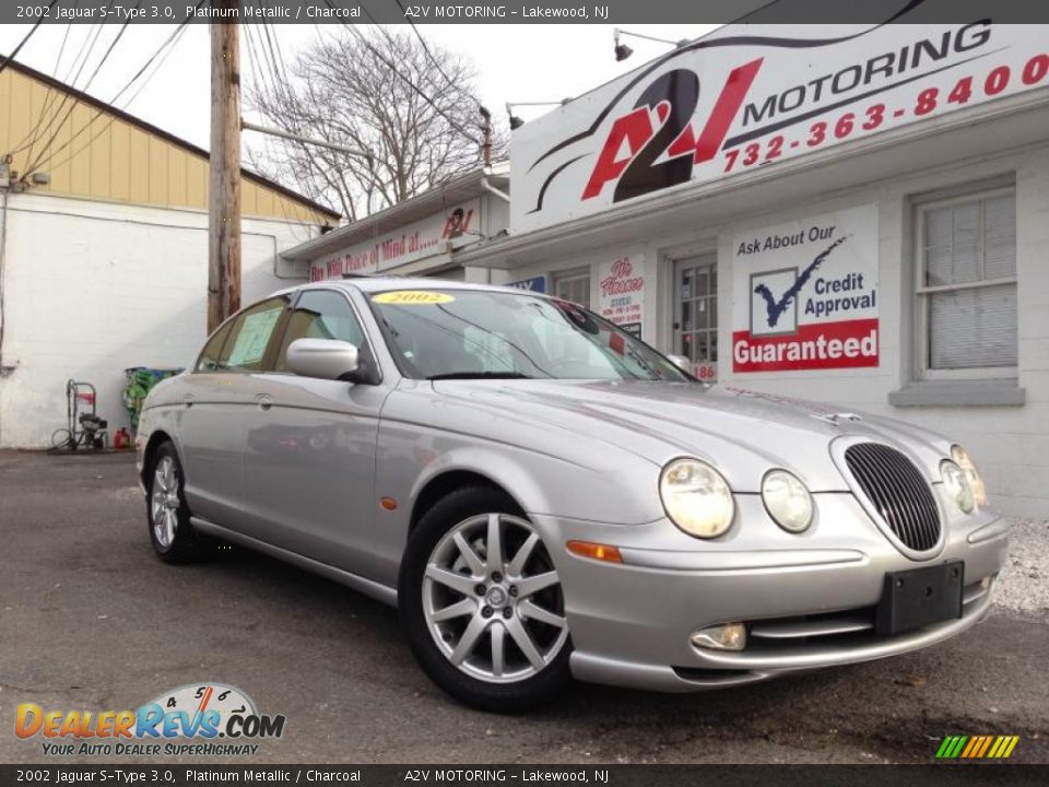 2002 Jaguar S-Type 3.0 Platinum Metallic / Charcoal Photo #1