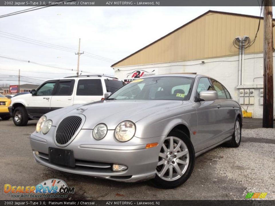 2002 Jaguar S-Type 3.0 Platinum Metallic / Charcoal Photo #3