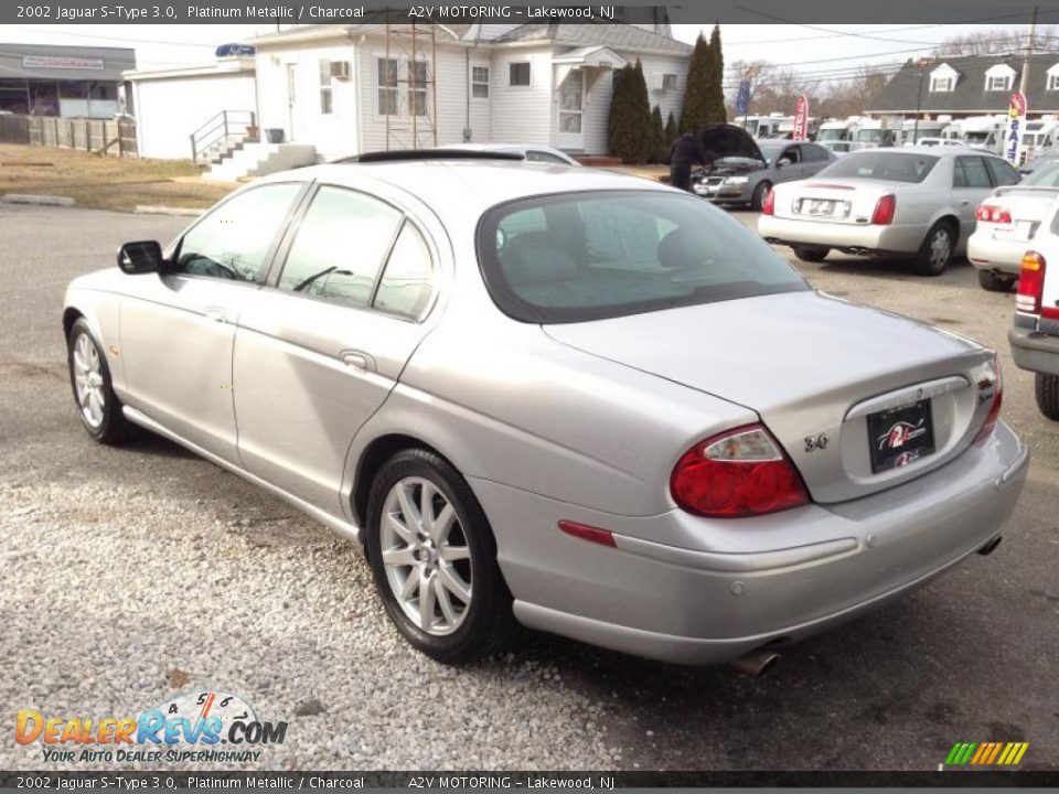 2002 Jaguar S-Type 3.0 Platinum Metallic / Charcoal Photo #5