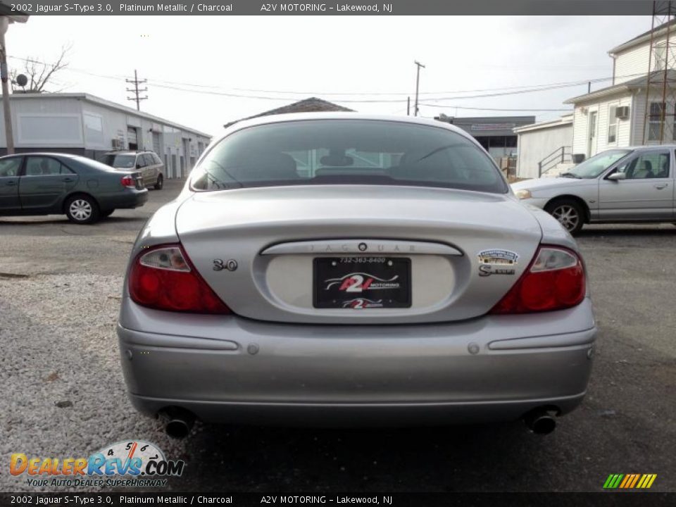 2002 Jaguar S-Type 3.0 Platinum Metallic / Charcoal Photo #6
