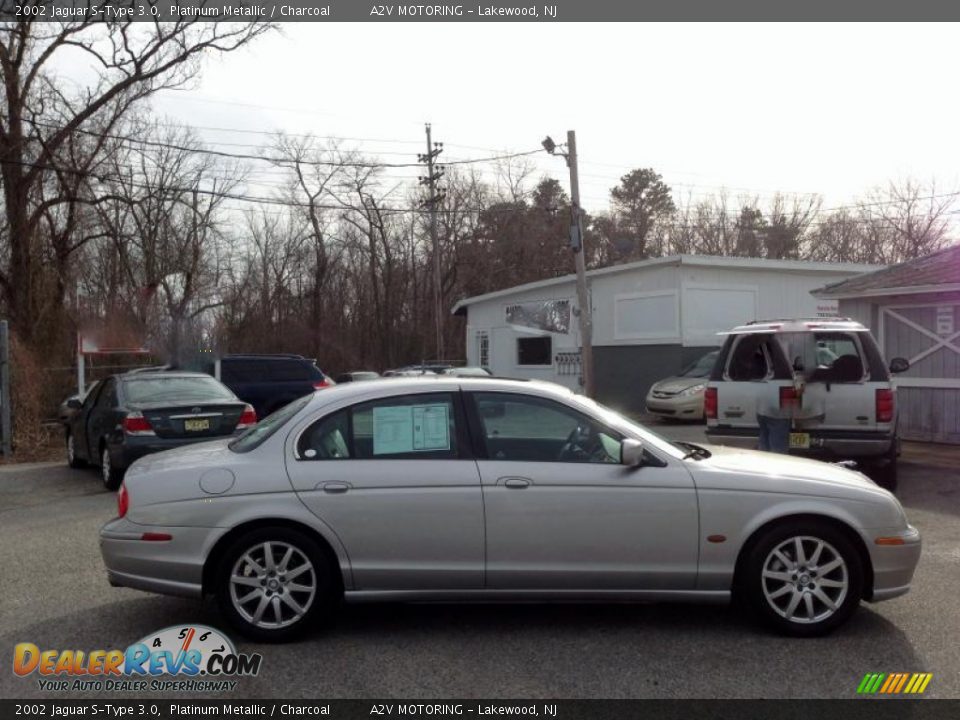 2002 Jaguar S-Type 3.0 Platinum Metallic / Charcoal Photo #8