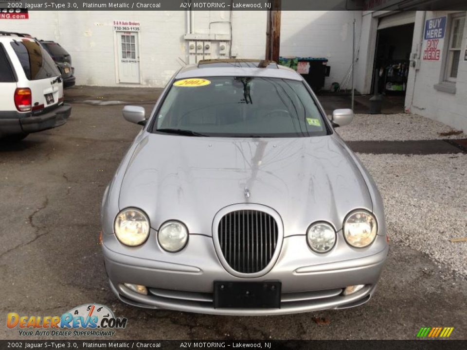 2002 Jaguar S-Type 3.0 Platinum Metallic / Charcoal Photo #9