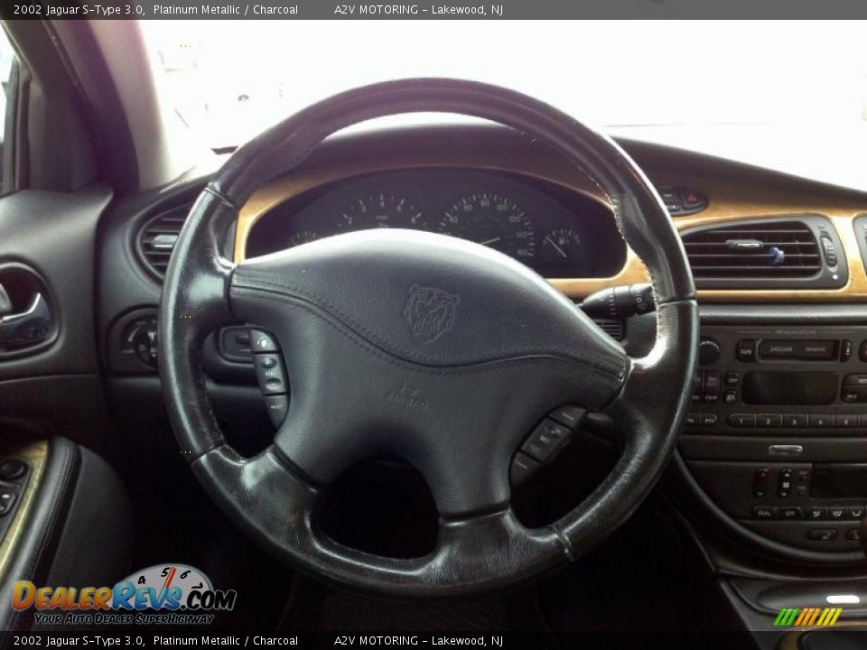 2002 Jaguar S-Type 3.0 Steering Wheel Photo #27