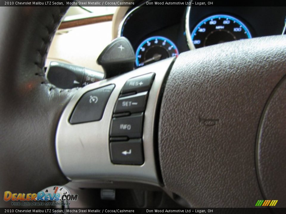 2010 Chevrolet Malibu LTZ Sedan Mocha Steel Metallic / Cocoa/Cashmere Photo #15
