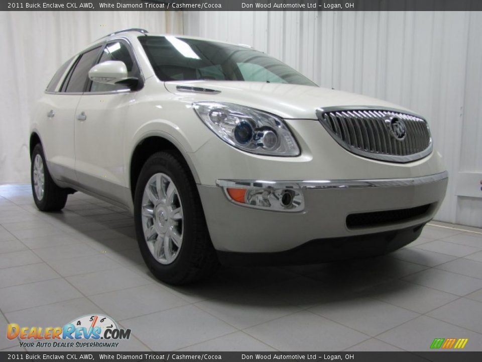 2011 Buick Enclave CXL AWD White Diamond Tricoat / Cashmere/Cocoa Photo #1