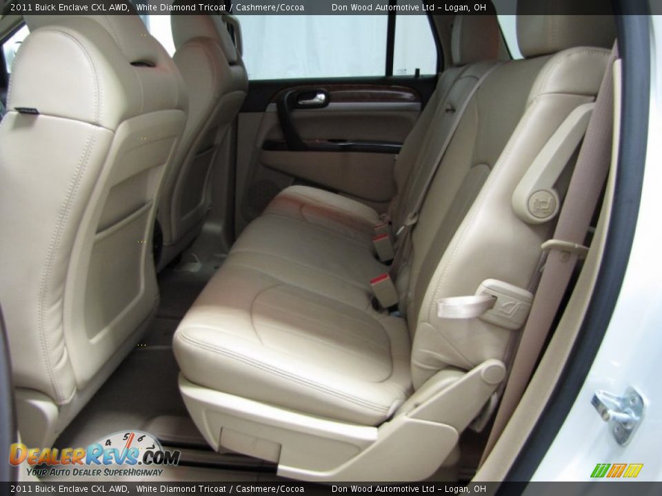 2011 Buick Enclave CXL AWD White Diamond Tricoat / Cashmere/Cocoa Photo #7