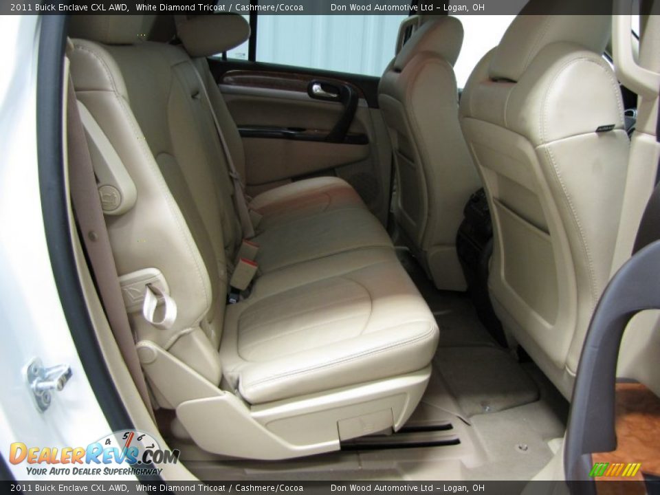 2011 Buick Enclave CXL AWD White Diamond Tricoat / Cashmere/Cocoa Photo #10