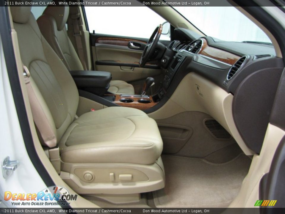 2011 Buick Enclave CXL AWD White Diamond Tricoat / Cashmere/Cocoa Photo #11