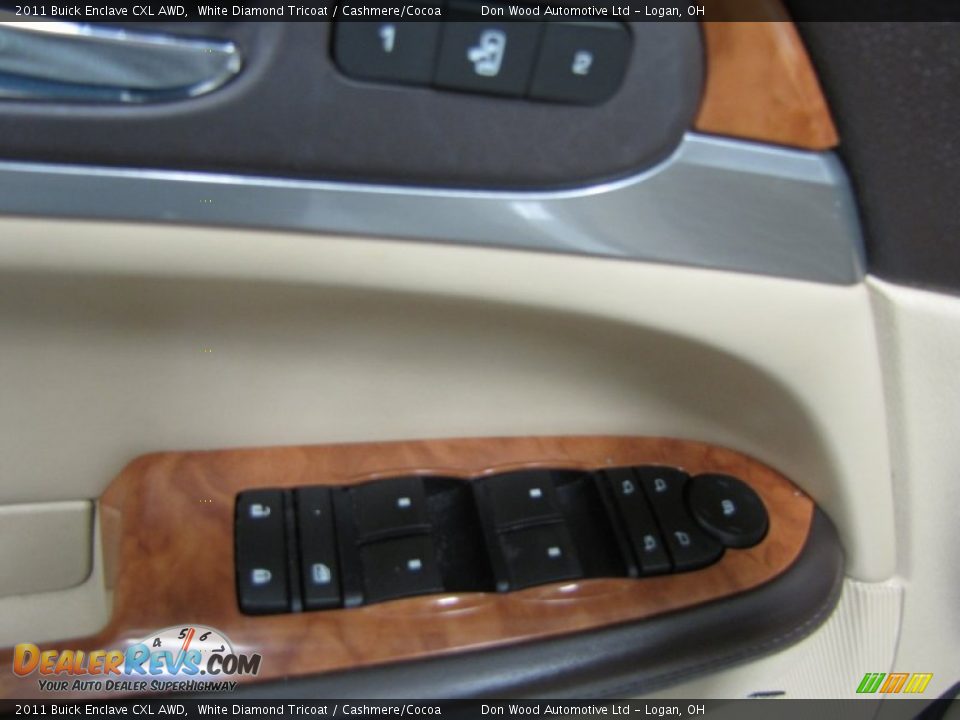 2011 Buick Enclave CXL AWD White Diamond Tricoat / Cashmere/Cocoa Photo #13