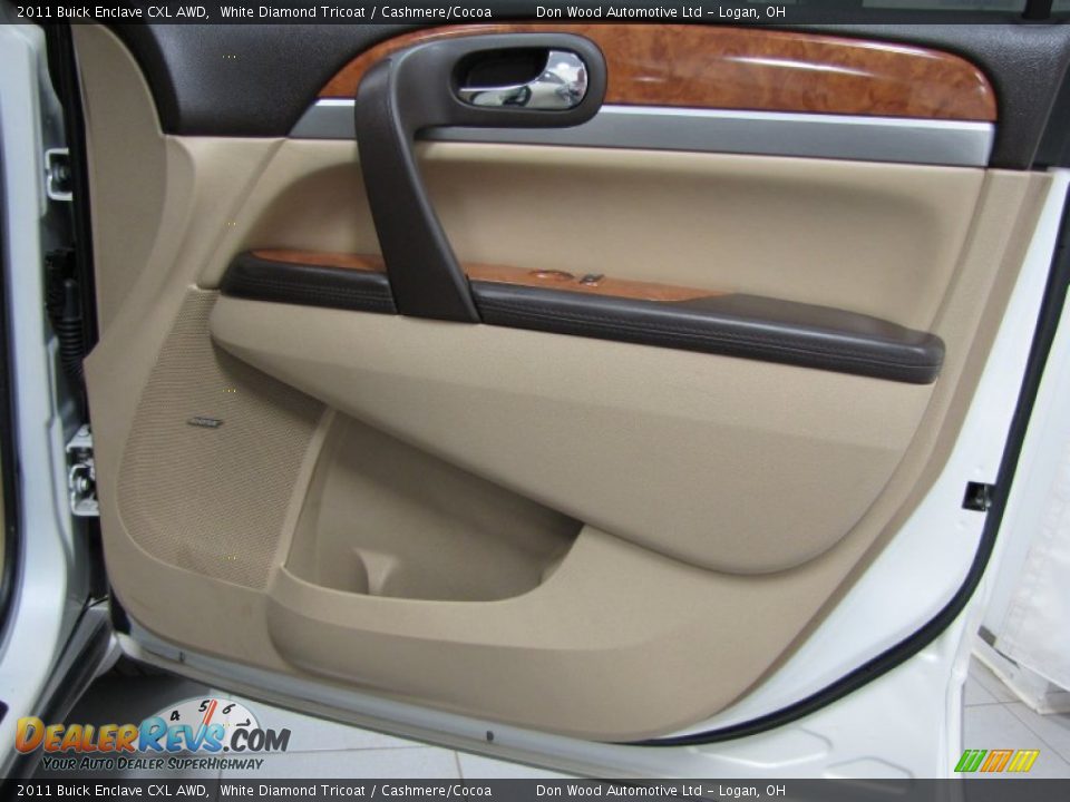 2011 Buick Enclave CXL AWD White Diamond Tricoat / Cashmere/Cocoa Photo #15