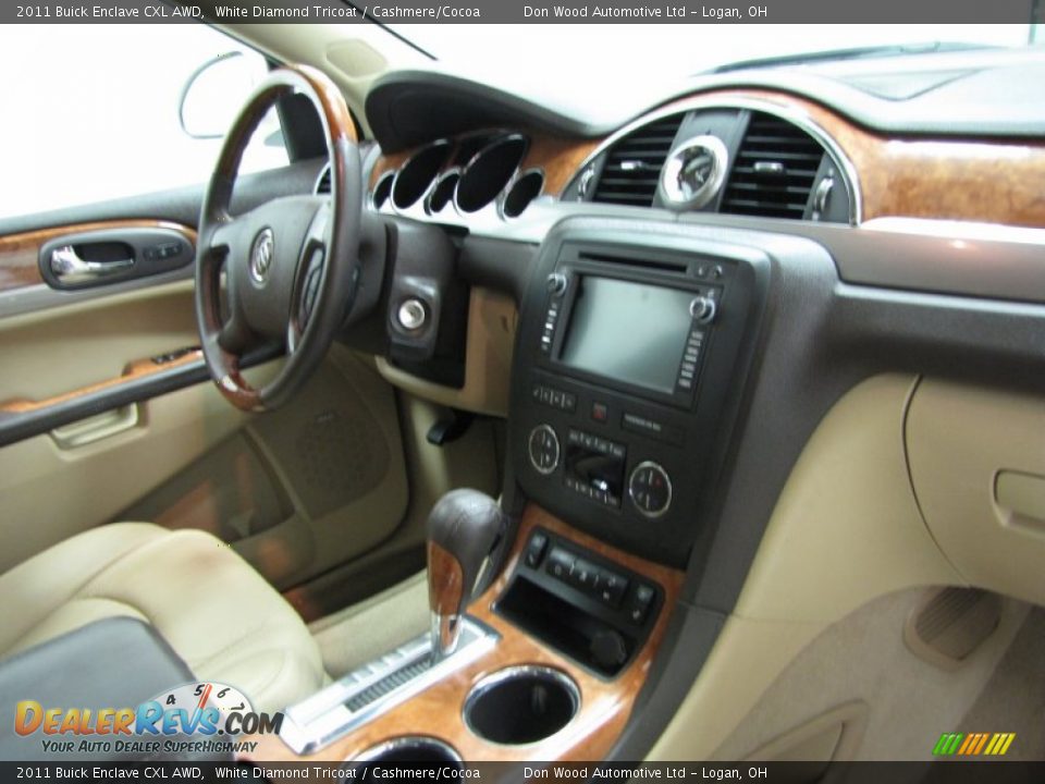 2011 Buick Enclave CXL AWD White Diamond Tricoat / Cashmere/Cocoa Photo #23