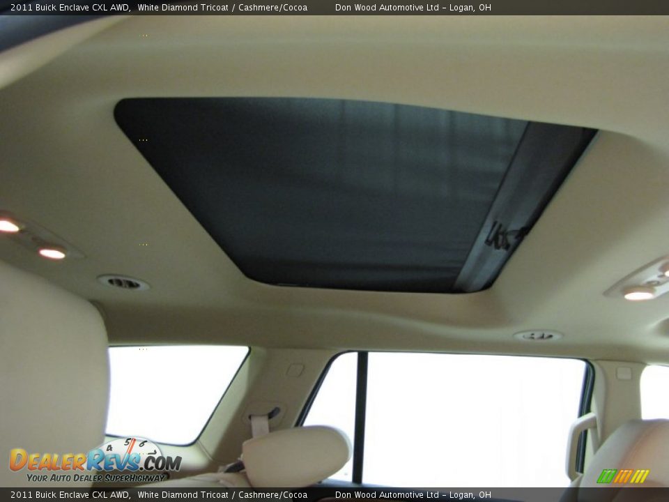 2011 Buick Enclave CXL AWD White Diamond Tricoat / Cashmere/Cocoa Photo #26