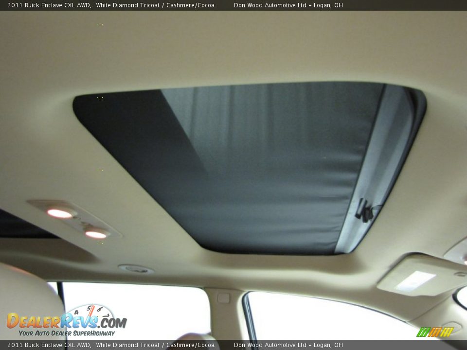 2011 Buick Enclave CXL AWD White Diamond Tricoat / Cashmere/Cocoa Photo #27