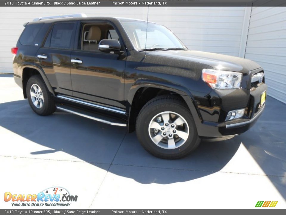 2013 Toyota 4Runner SR5 Black / Sand Beige Leather Photo #1
