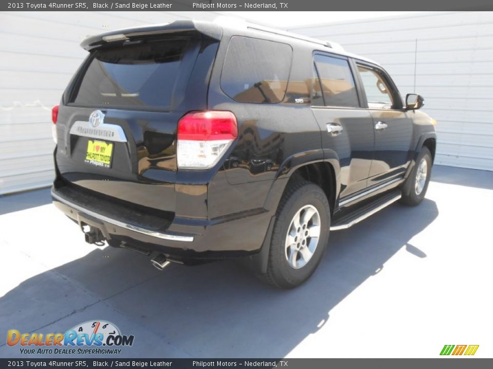 2013 Toyota 4Runner SR5 Black / Sand Beige Leather Photo #4