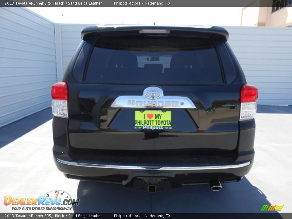 2013 Toyota 4Runner SR5 Black / Sand Beige Leather Photo #5