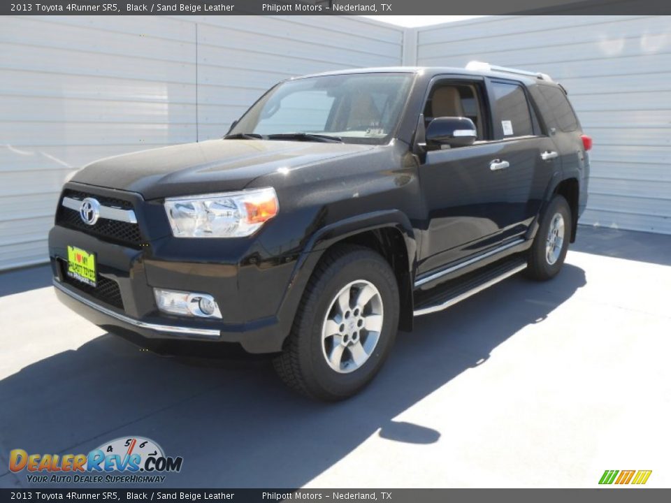 2013 Toyota 4Runner SR5 Black / Sand Beige Leather Photo #7