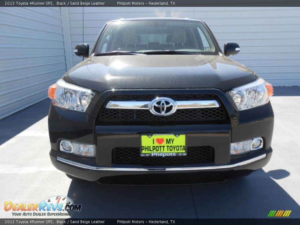 2013 Toyota 4Runner SR5 Black / Sand Beige Leather Photo #8