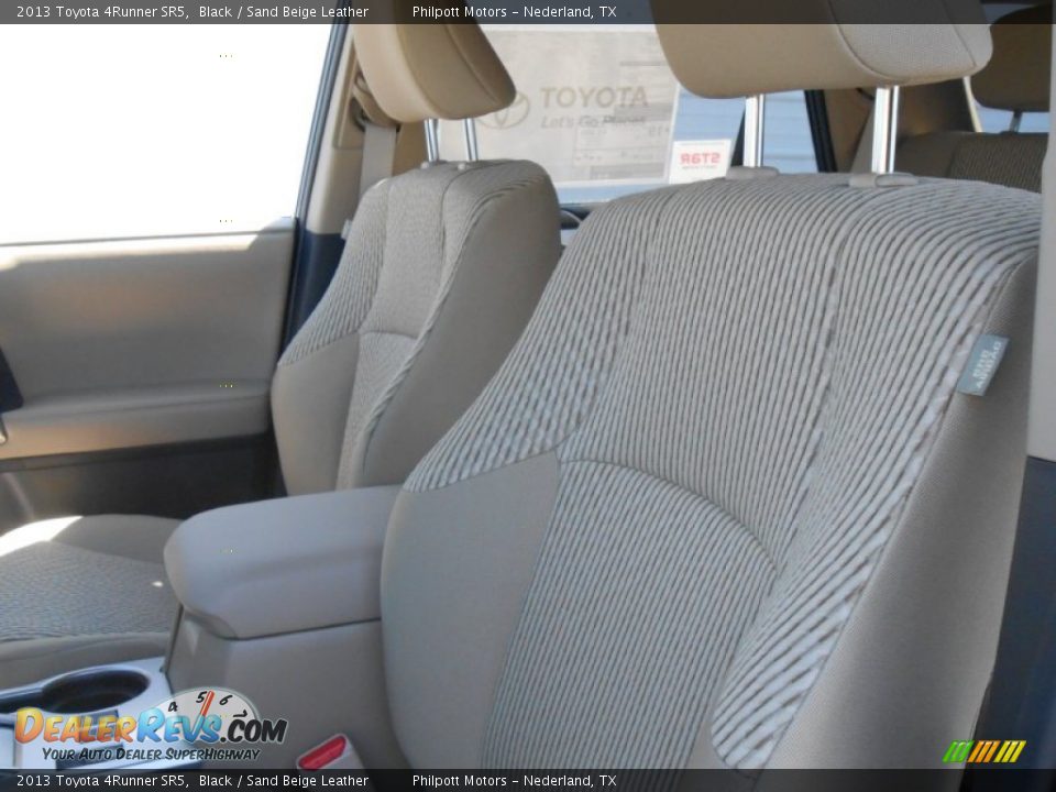 2013 Toyota 4Runner SR5 Black / Sand Beige Leather Photo #25