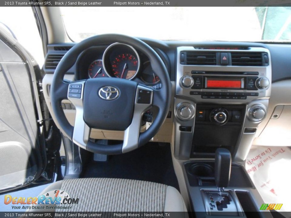 2013 Toyota 4Runner SR5 Black / Sand Beige Leather Photo #27