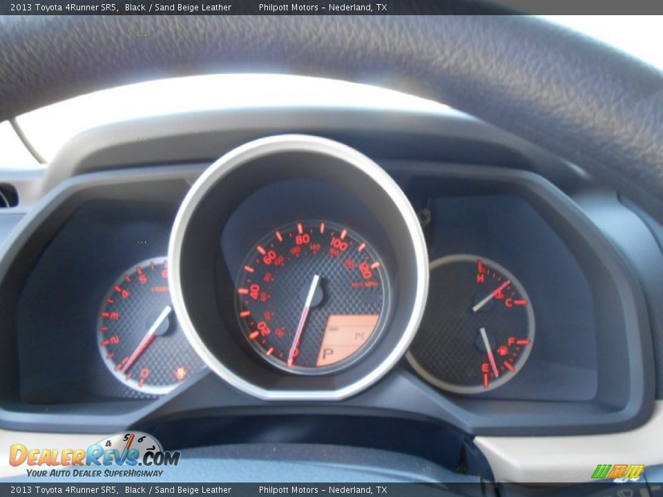 2013 Toyota 4Runner SR5 Black / Sand Beige Leather Photo #33