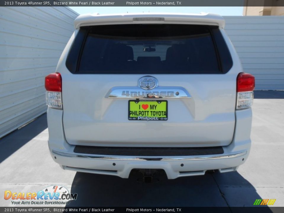 2013 Toyota 4Runner SR5 Blizzard White Pearl / Black Leather Photo #5
