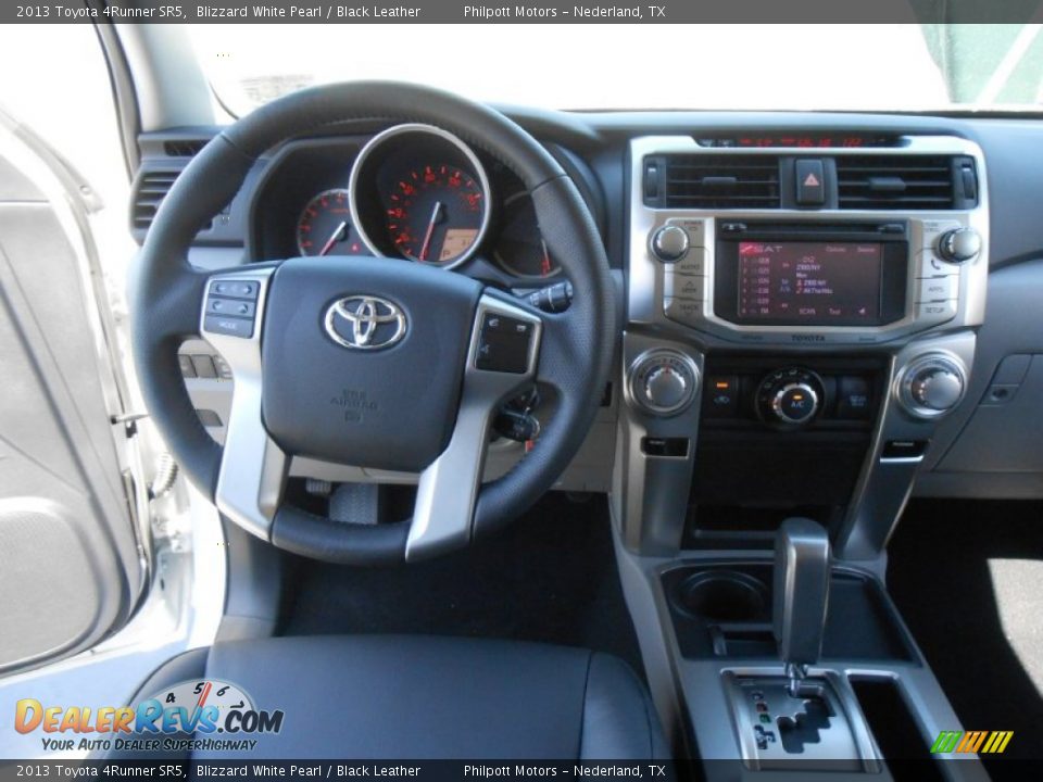2013 Toyota 4Runner SR5 Blizzard White Pearl / Black Leather Photo #27