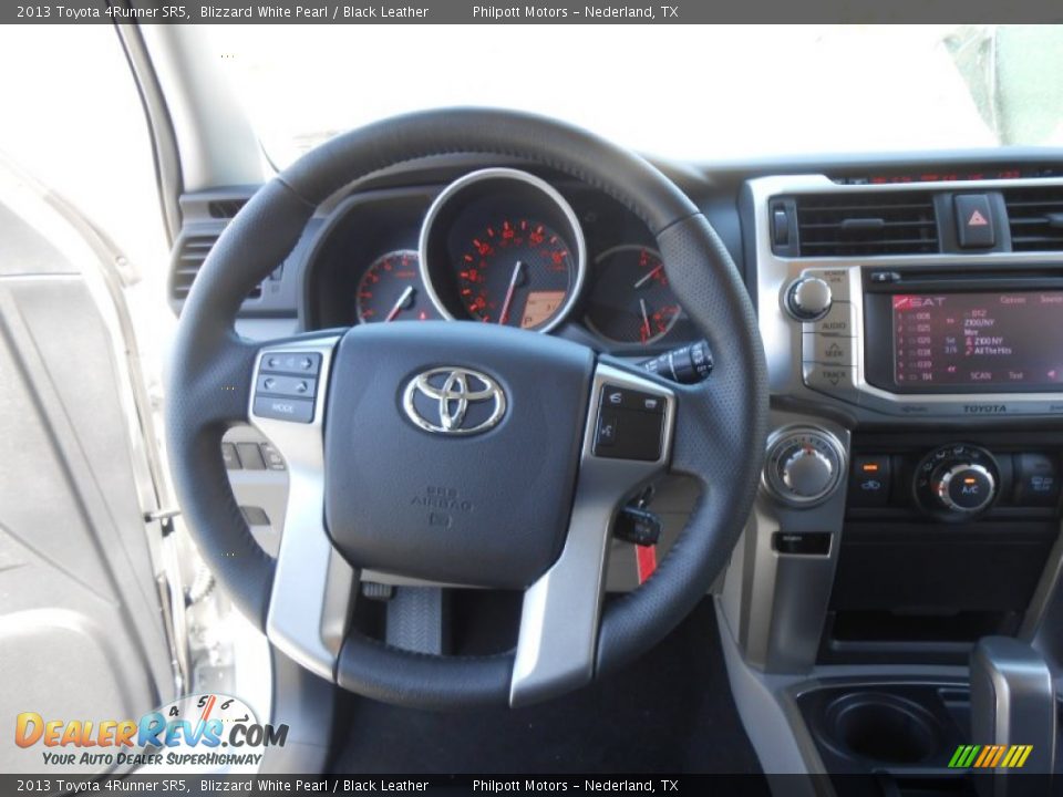 2013 Toyota 4Runner SR5 Blizzard White Pearl / Black Leather Photo #33